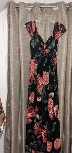 Lulu's floral maxi dress